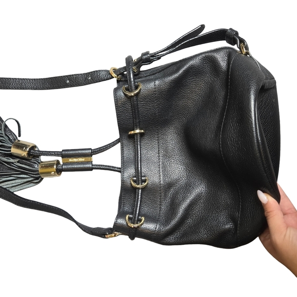 See by Chloe Vicki Black Bucket Bag